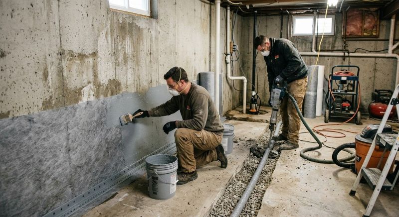 Basement Walls Waterproofing in Birmingham, AL