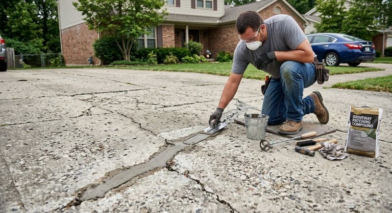 Cement Driveway Repair in Corpus Christi, TX