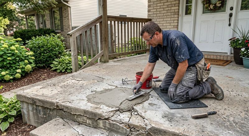 Porch Crack Repair in Des Moines, IA